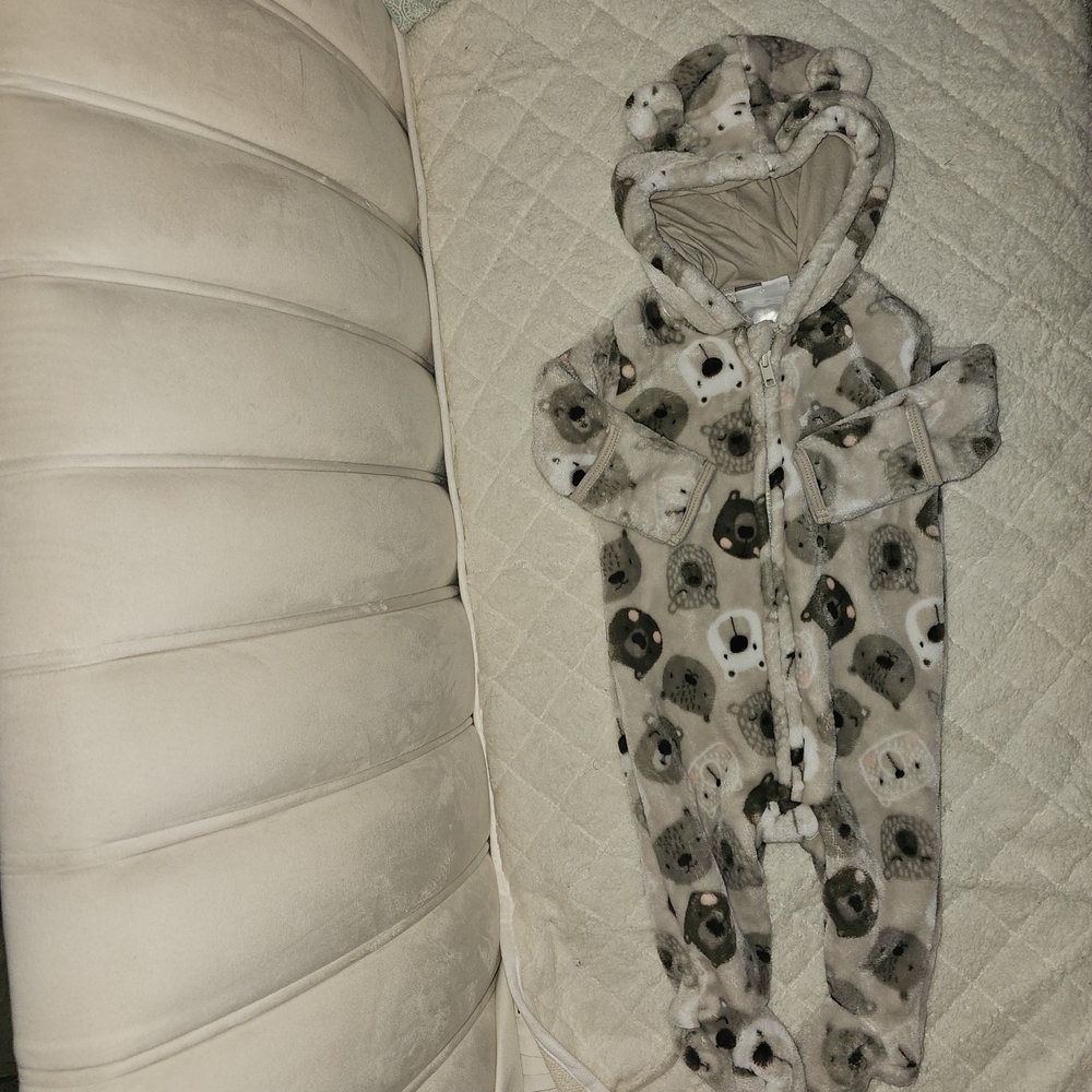 Adorable Animal Print Kids Footie Pajamas